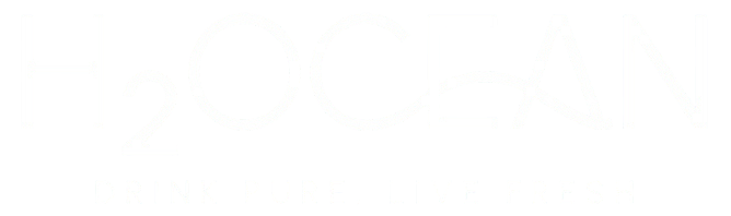 H2Ocean White Color Main Logo