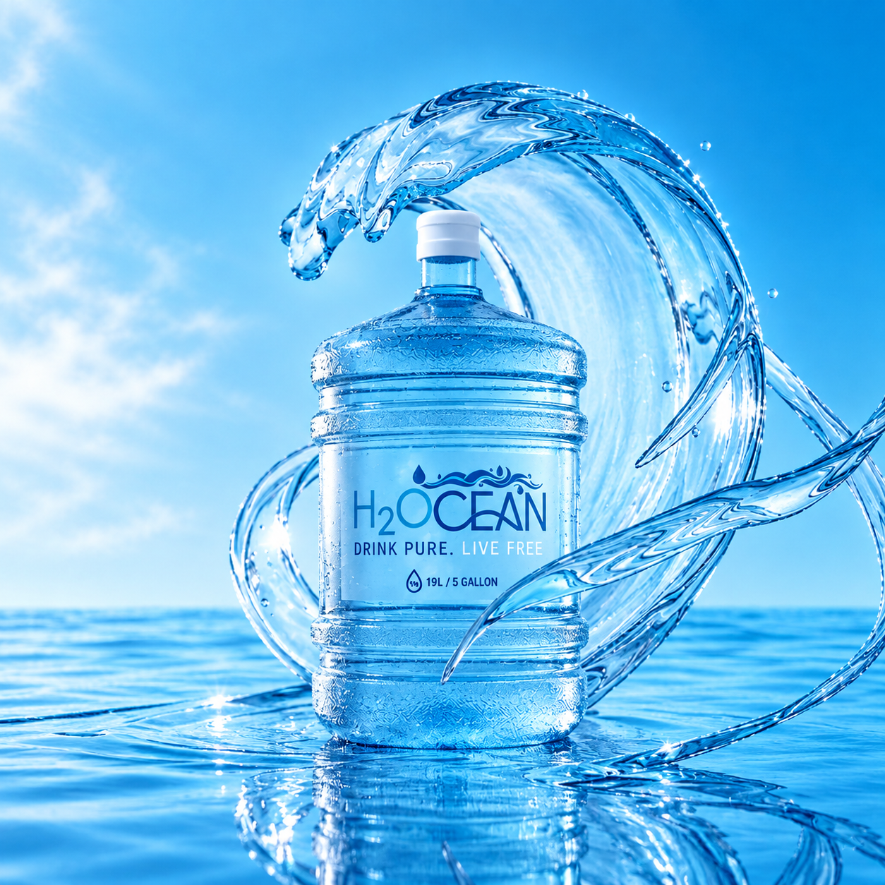 H2Ocean Water gallon 19L can